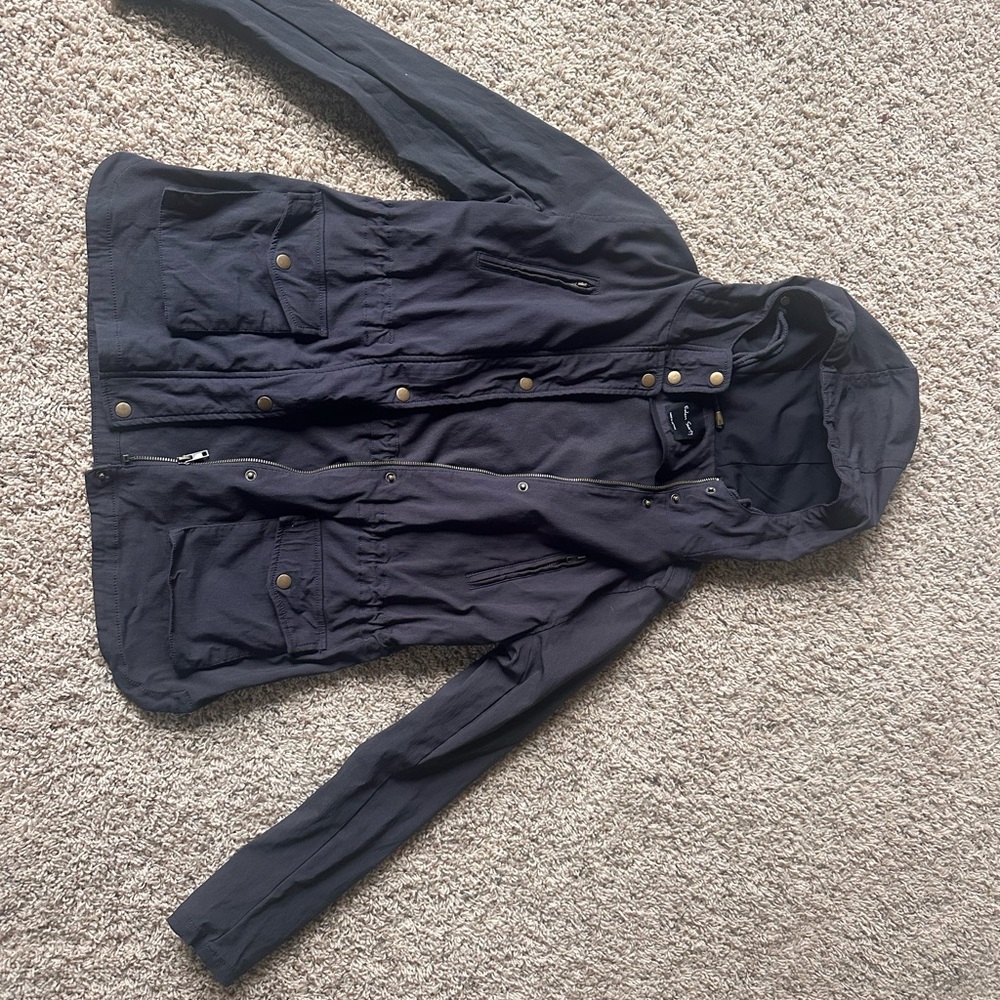 Women's Black Hooded Jacket